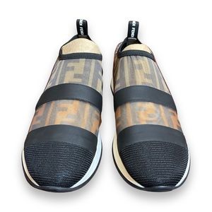 Fendi 🔥Zucca FF Logo Printed Sneakers Women’s Size 7